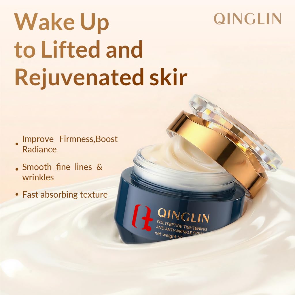 QINGLIN Peptide Face Cream, Firming Moisturizer with Hyaluronic Acid – product photo (Face Moisturizers)