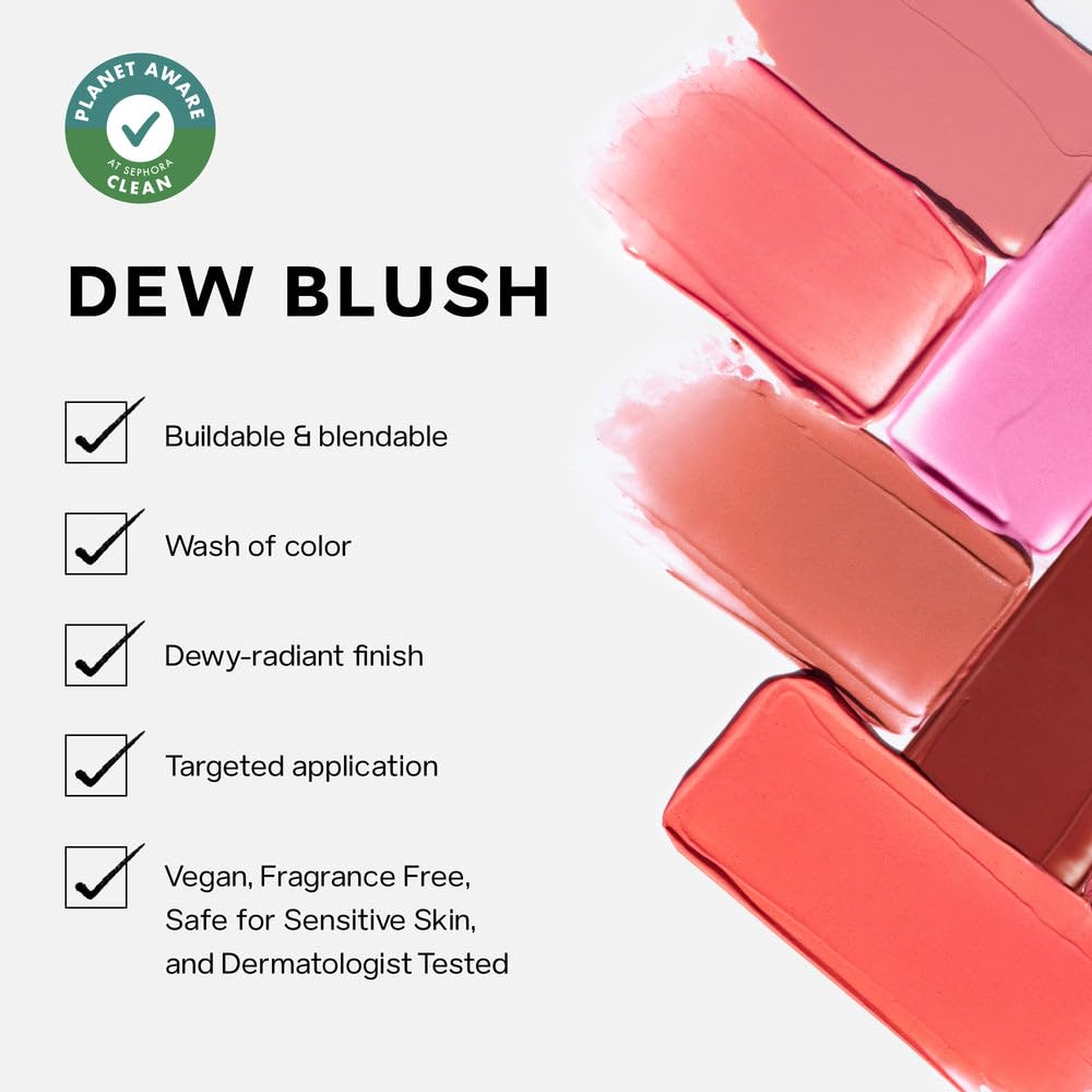 Saie Blush & Glow Gift Set - Dew Blush in Lady & Glowy Super Gel Liquid Highlighter & Makeup Primer in Warmglow - Skinca