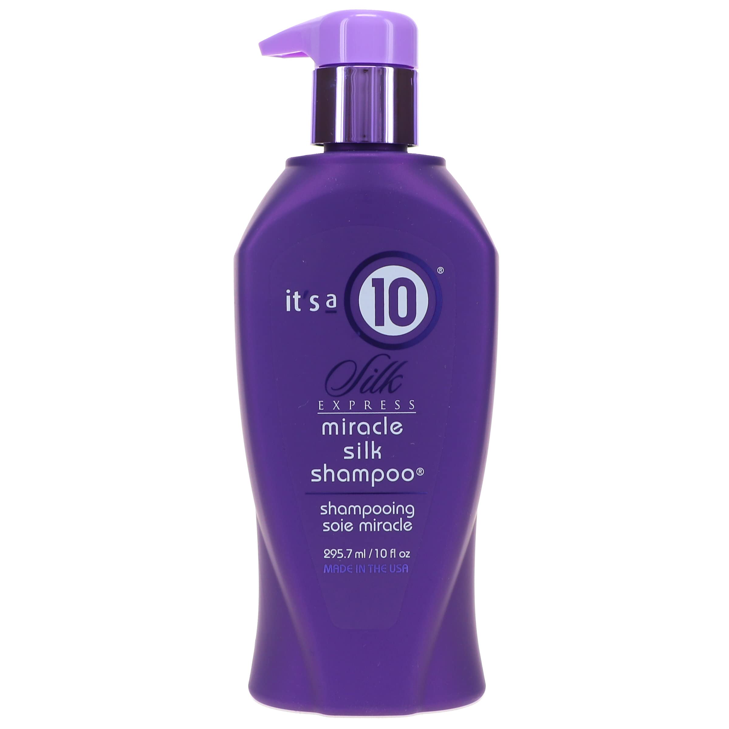 It's a 10 Haircare Silk Express Miracle Silk Shampoo and Conditioner set, featuring a 10 oz shampoo and 5 oz conditioner bottles.