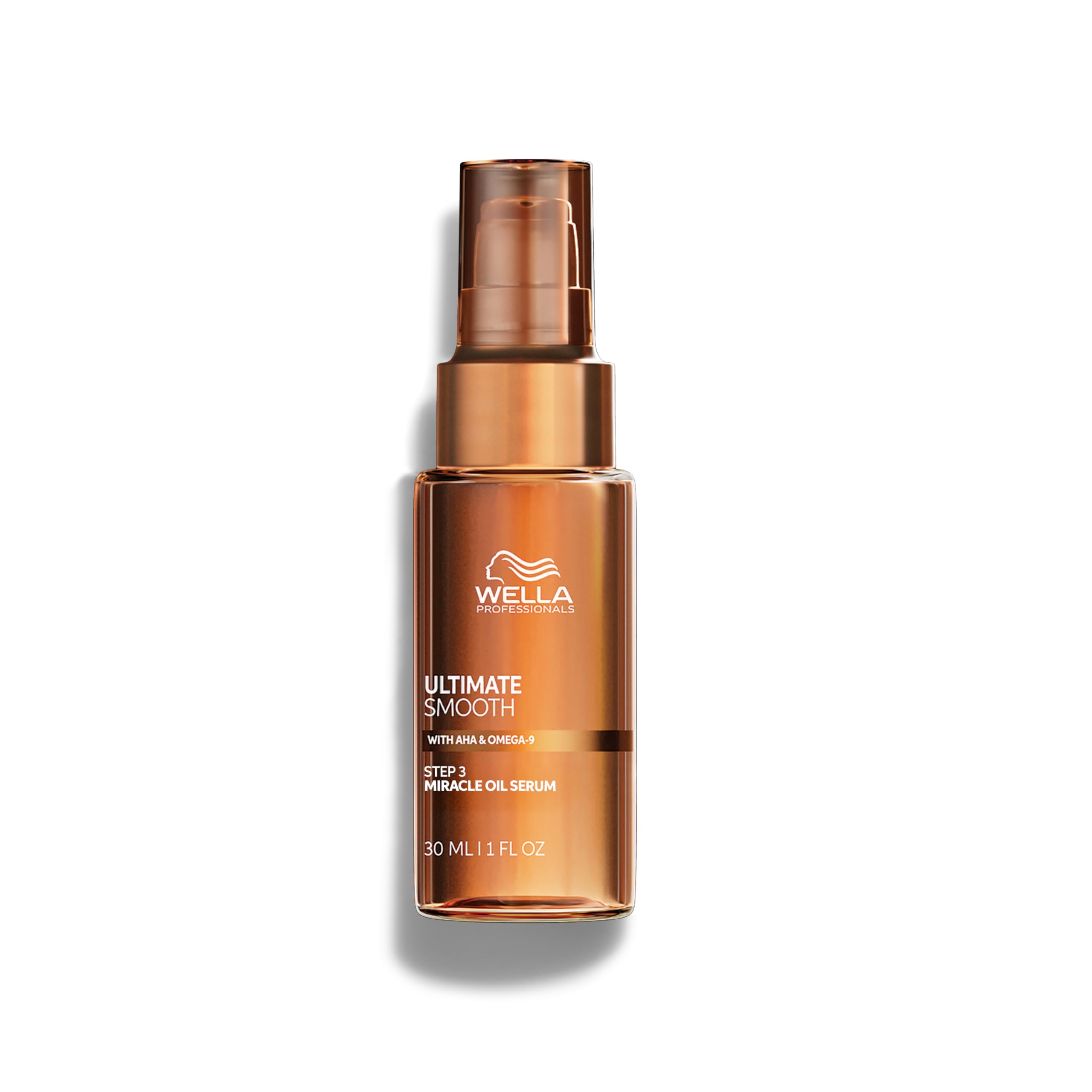 Wella Professionals Ultimate Smooth Miracle Oil Serum with squalane for silky, smooth hair styling and nourishment.