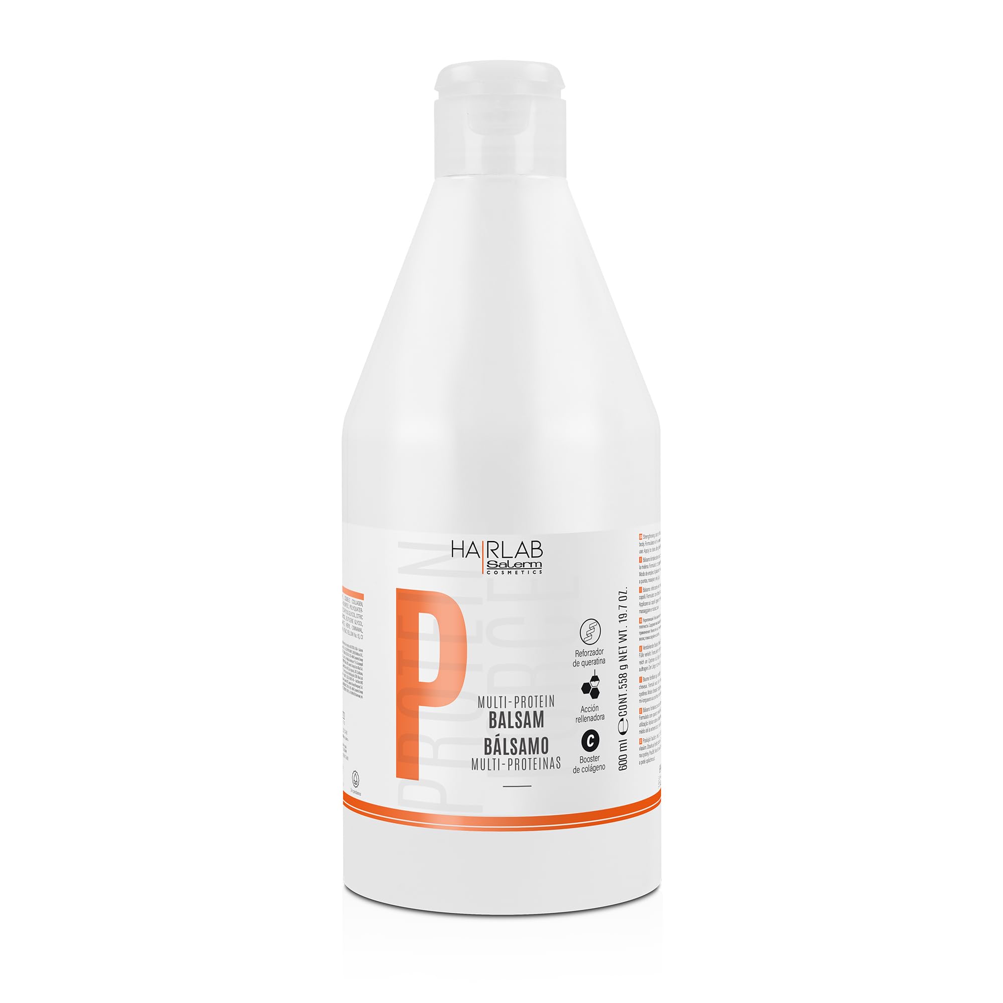 SALERM - Hair Conditioner - Multi-Proteins Hair Lab Balsam - 600 ml - Helps Strengthen and Repair Hair - Adds Volume - Paraben-Free