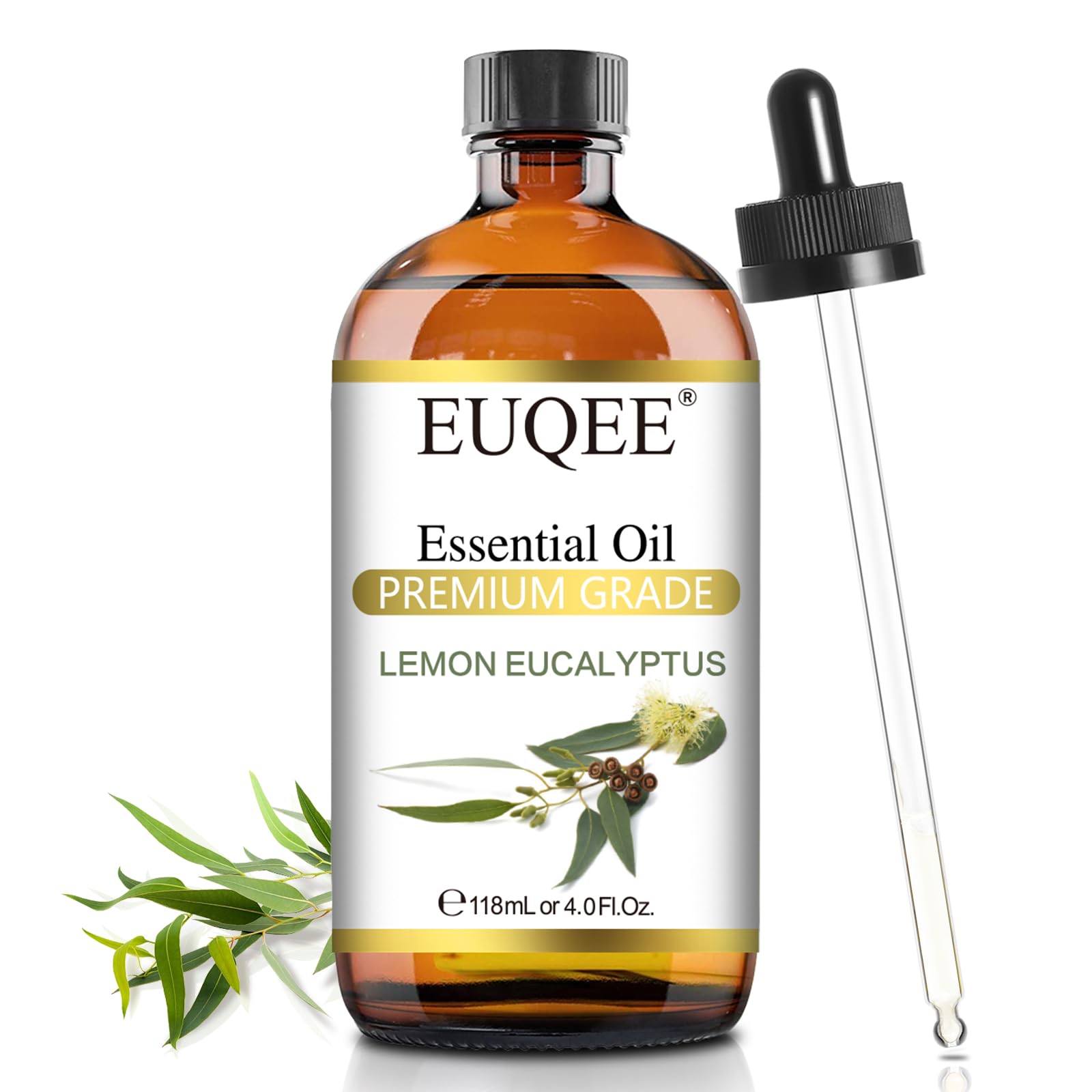 EUQEE Lemon Eucalyptus Essential Oil for Spray 118ml / 4 Fl.Oz