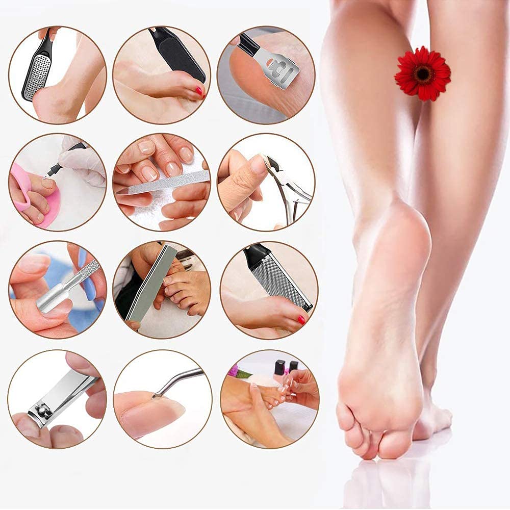 Hoxida Electric Callus Remover for Feet with Vacuum, Professional Pedicure Tools Kit, Rechargeable Waterproof Foot File 