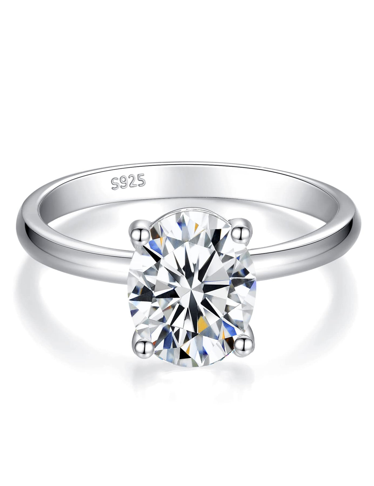 IMOLOVE Moissanite Engagement Rings for Women Round Oval Solitaire & Pave – product photo (Engagement Rings)