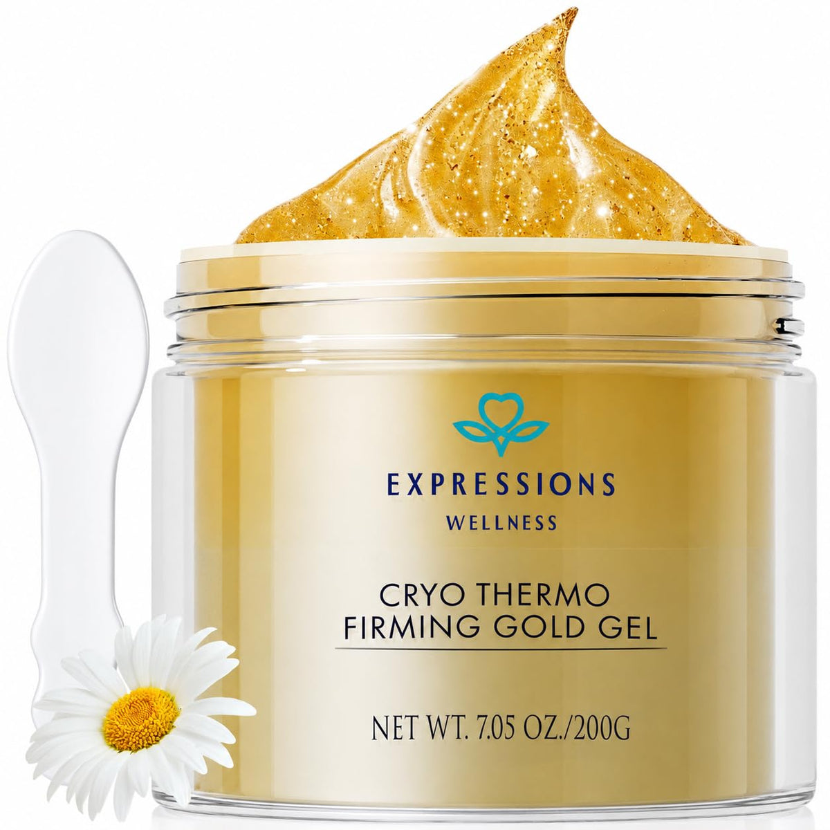 EXPRESSIONS WELLNESS Cryo Thermo Firming Gold Gel with Cryogold 7.05oz – product photo (Creams)