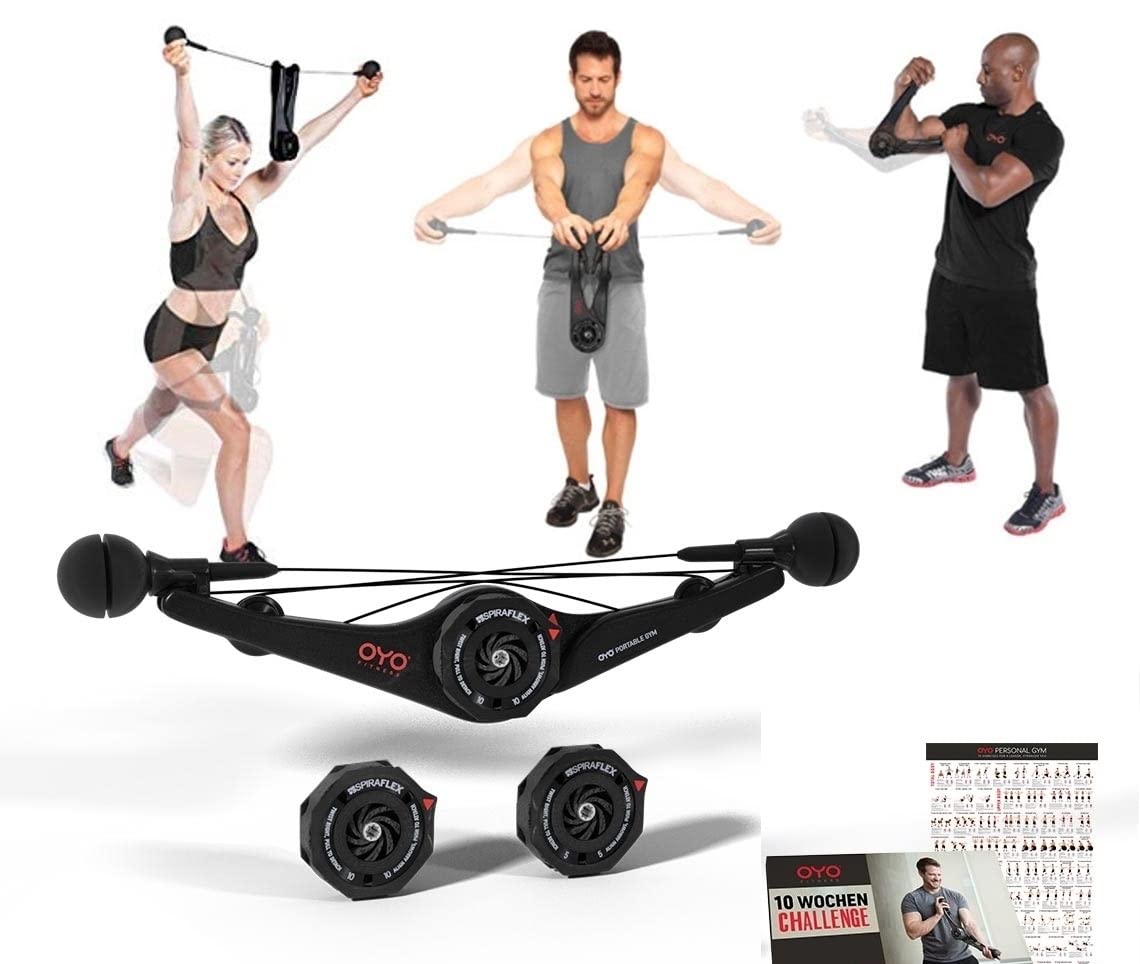 OYO Fitness OYO Personal Gym - Full Body Portable Gym: Home, Office or Travel - NASA SpiraFlex Resistance Technology