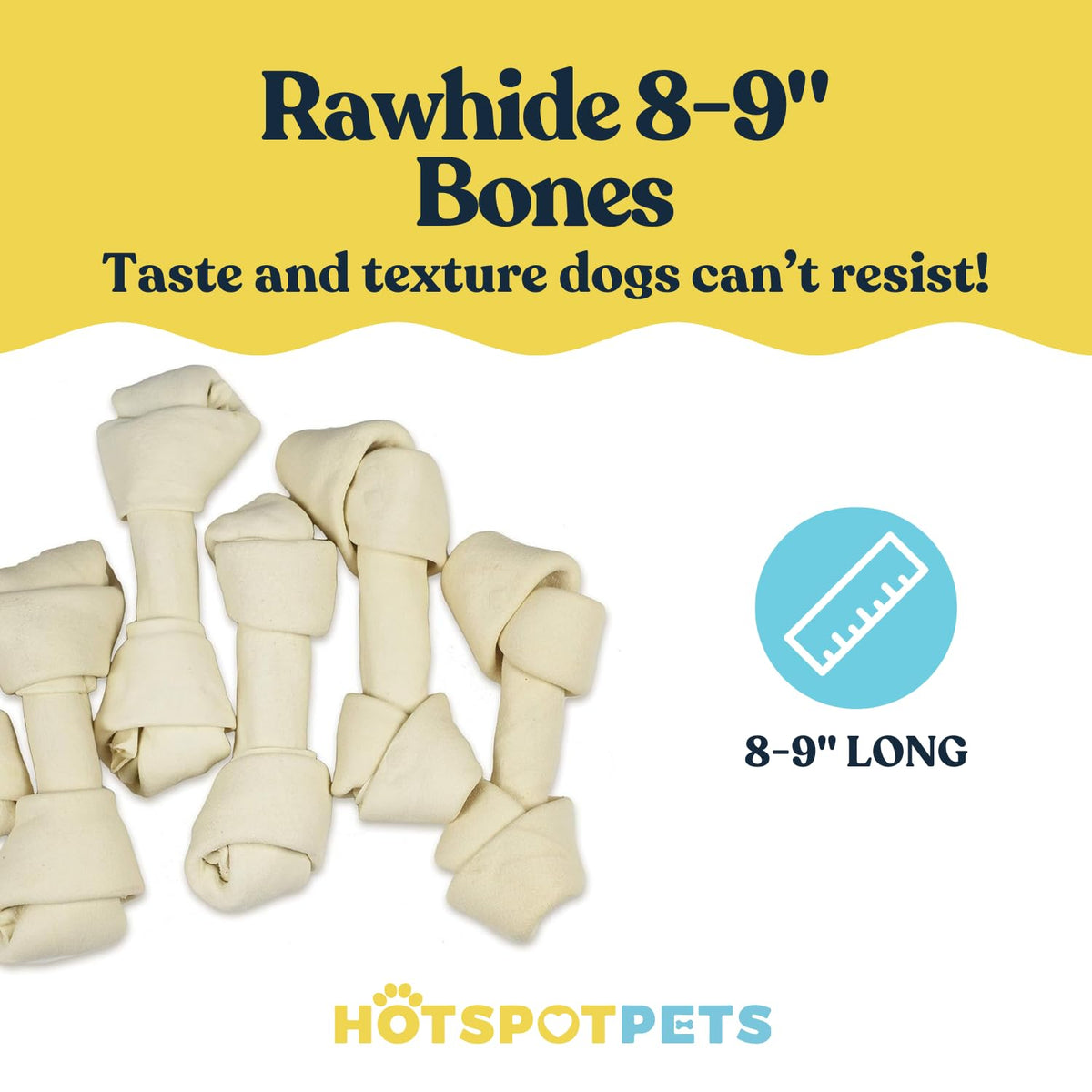 hotspot pets 8 9 Inch Large Rawhide Dog Chew Bones Made from - hotspot pets Official Imagery - 4