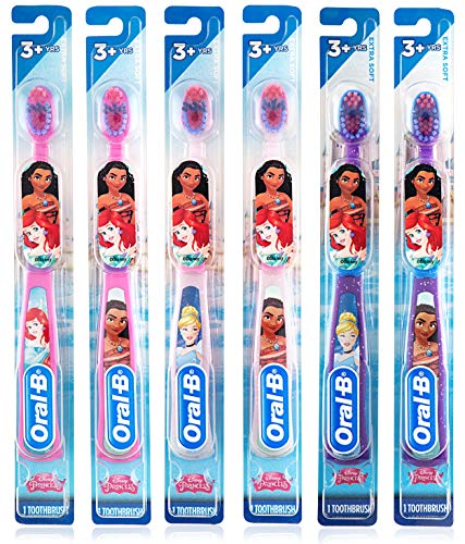 Oral-B New Princess Toothbrush for Little Girls, Children 3+, - Product Imagery