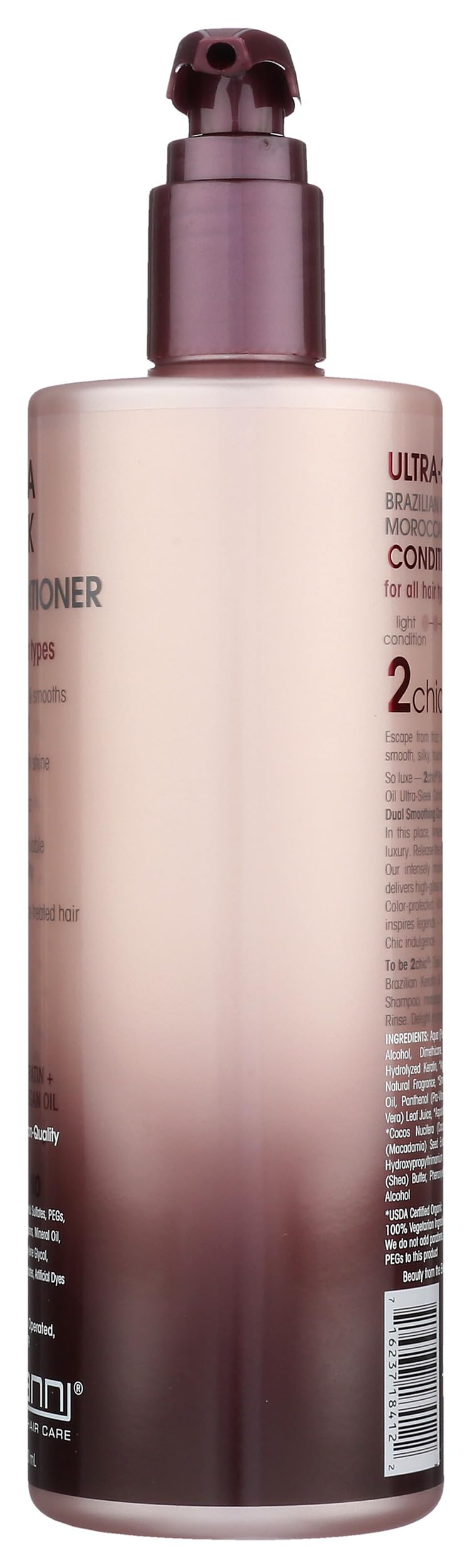 GIOVANNI 2chic Ultra-Sleek Conditioner, Anti-Frizz Formula, Coconut, 24 oz