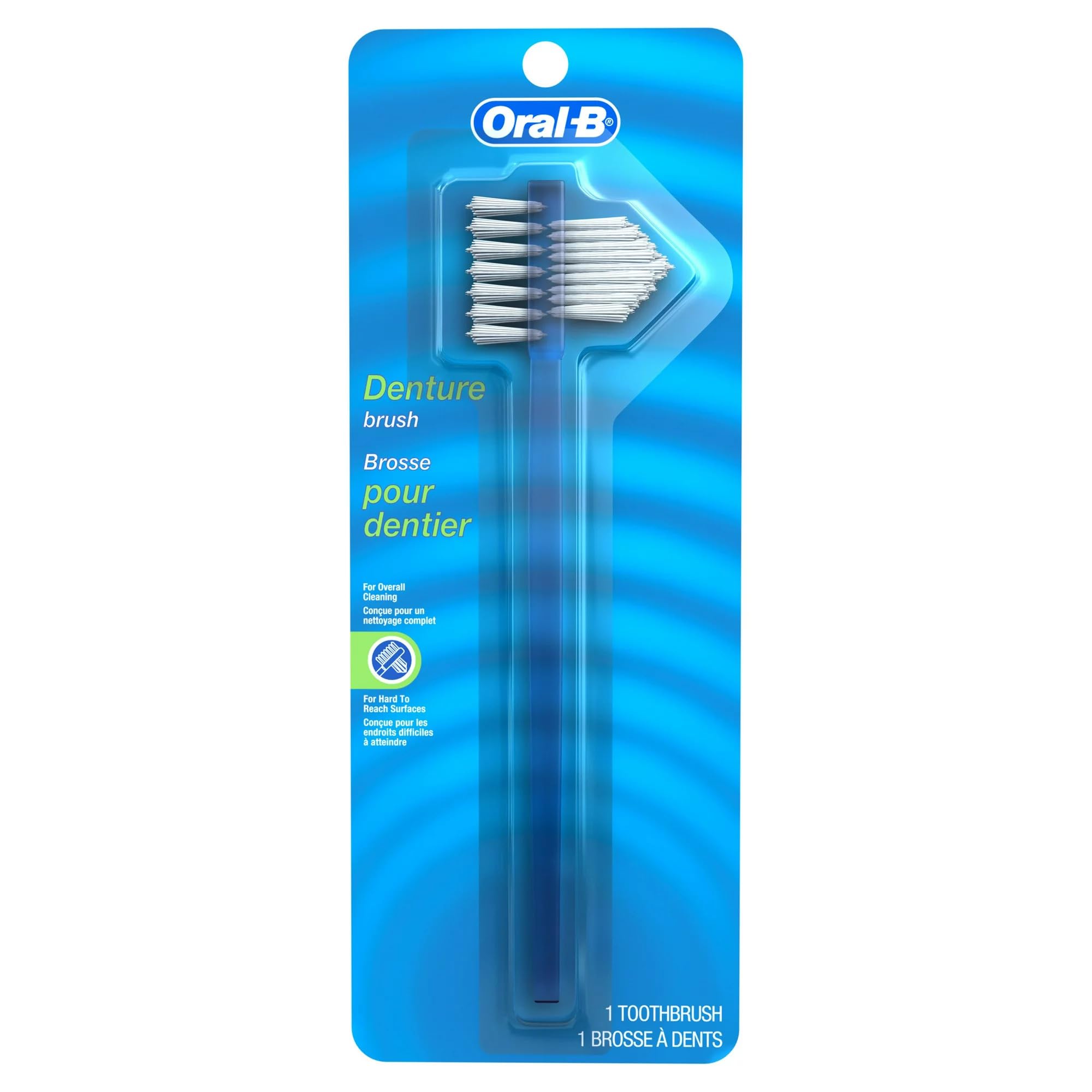 Oral-B Denture Brush Dual Head - Each, Pack of 2 - Product Imagery