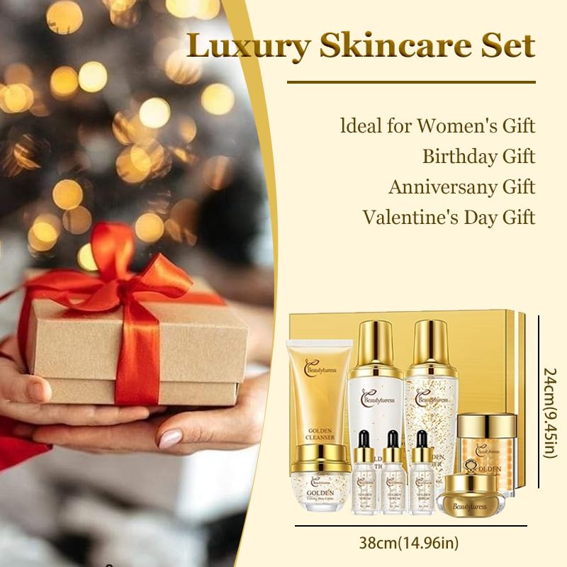 9-Piece Skincare Set for Women - Hypoallergenic, Moisturize the - Product Imagery
