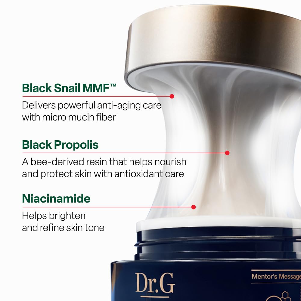 Dr.G Black Snail Face Cream, 1.69 fl oz – full view