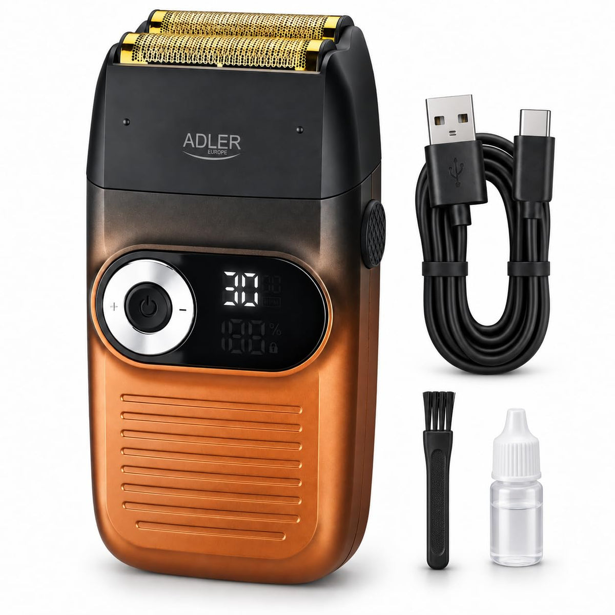 Adler Europe Foil Razor for Men with Beard Trimmer 3 Speed - Adlereurope Official Imagery - 1