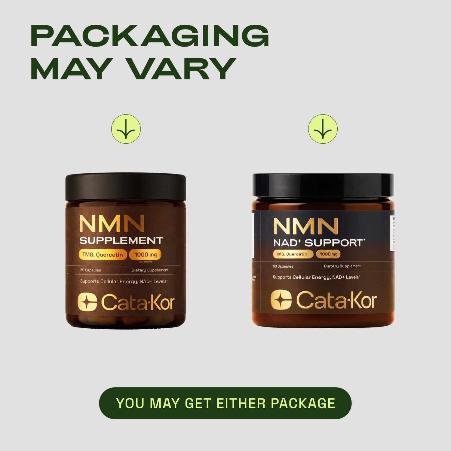 Cata-Kor NMN 4-in-1 NAD+ Supplement, 60 Capsules