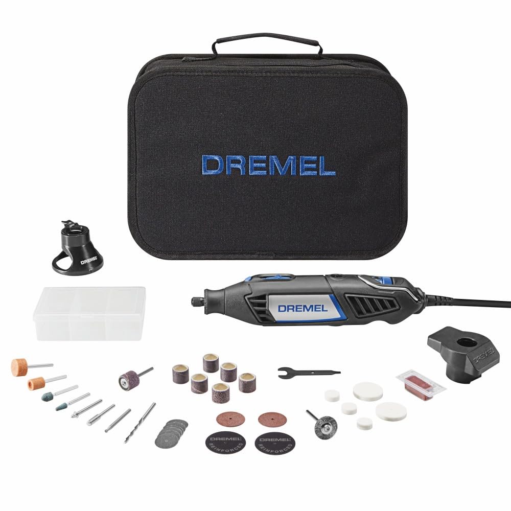 Dremel 4000-2/32 Rotary Tool Kit - Engraver, Polisher & Sander, Multi-Use – Black