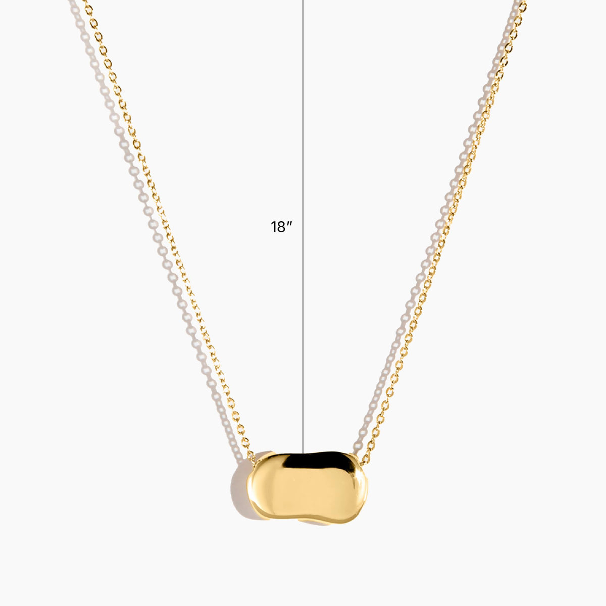 Electric Picks Dakota Necklace for Women, 14k Gold Plated Organic Charm Pendant Necklace, 18" Adjustable Layering Ch