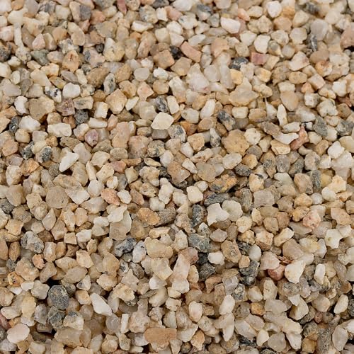 LEXININ River Gritty Sand, 13 LB Coarse Mixed Silica Gravel, 2-4mm – Mixed Natural, Gravel
