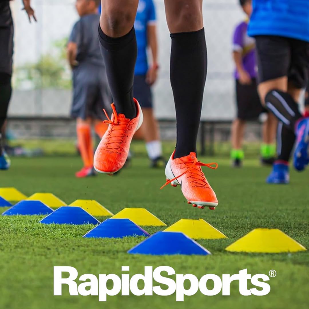 Fitness Health - Speed & Agility Athlete Training Set, Speed Chute, Hurdles, Agility Ladder and Sports Cones, Metal Pegs