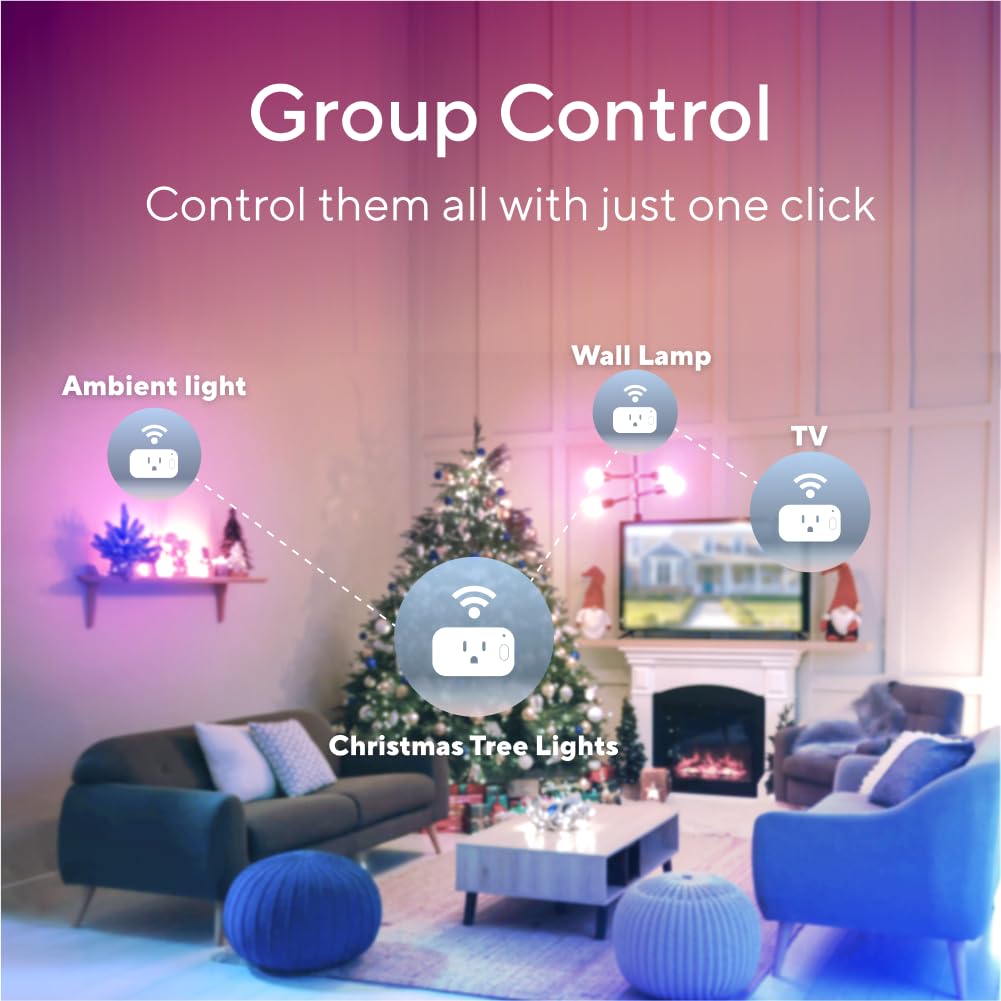 U-tec Matter Smart Plug, 4 Pack, Compatible with Alexa, Google, SmartThings – alternate angle