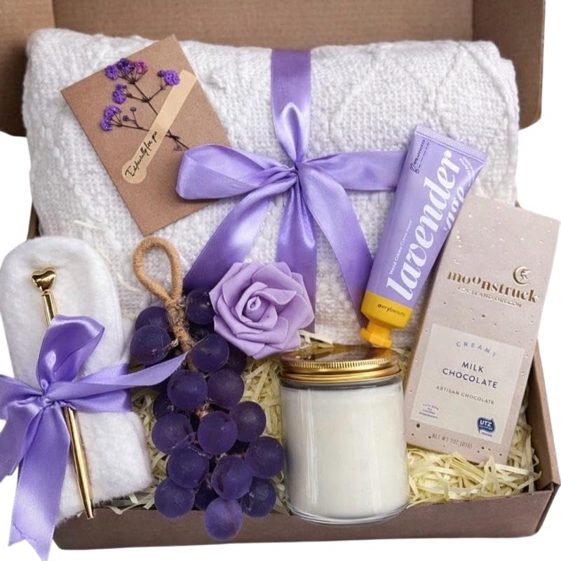 Luxury Self Care Gift Box with Cozy Blanket Scented Candle - Taniri Official Imagery - 1