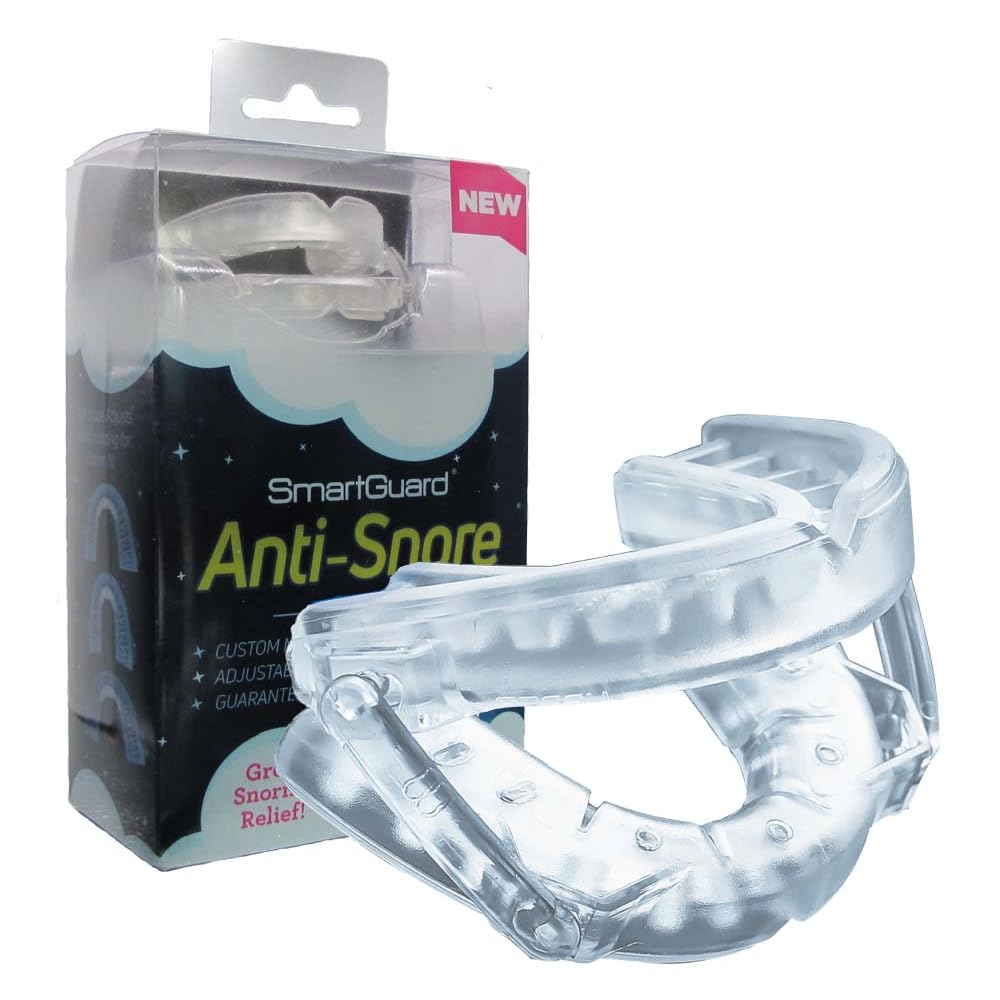 SmartGuard Anti Snore Device. New Customizable Snore Reducing Mouthpiece – Reduce Snoring Aid for Men and Women – Most C