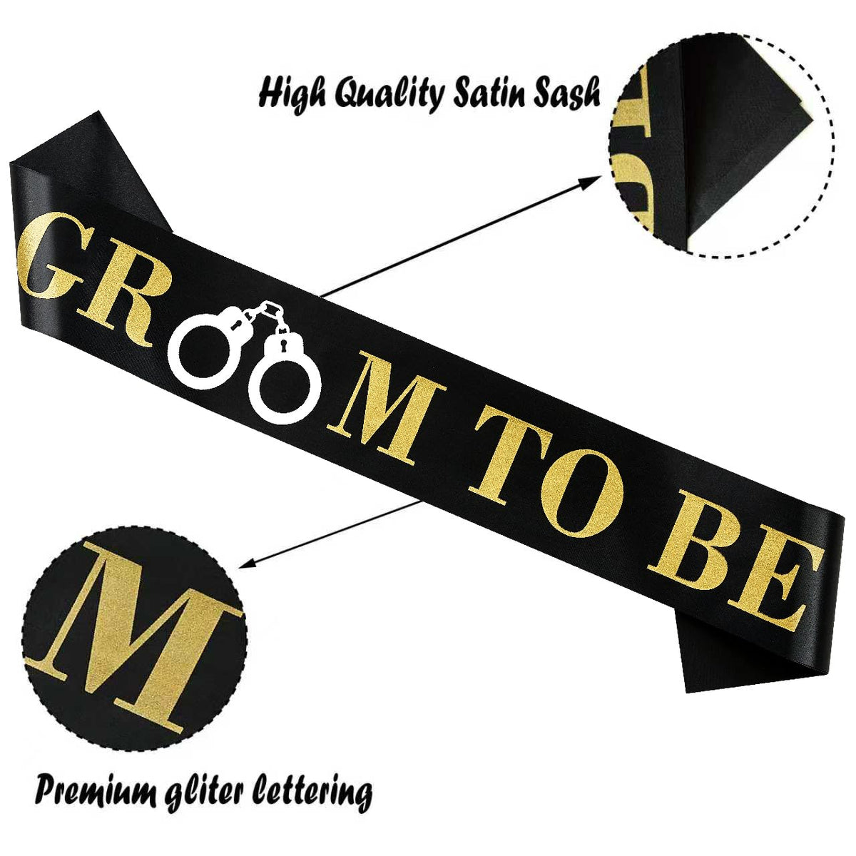 CASYUNE 18 Pack Funny Bachelor Party Sashes Groomsmen Team Groom Sash Groom to Be Decorations for Bachelor Bachelorette 