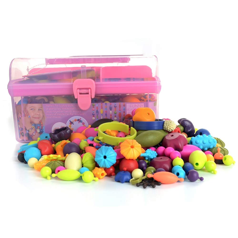 GILI Pop Beads - Jewelry Making Kit for 3 4 5 6 7 8 Year Old Little Girls - Arts and Crafts Toys for Kids Age 4yr-8yr - 