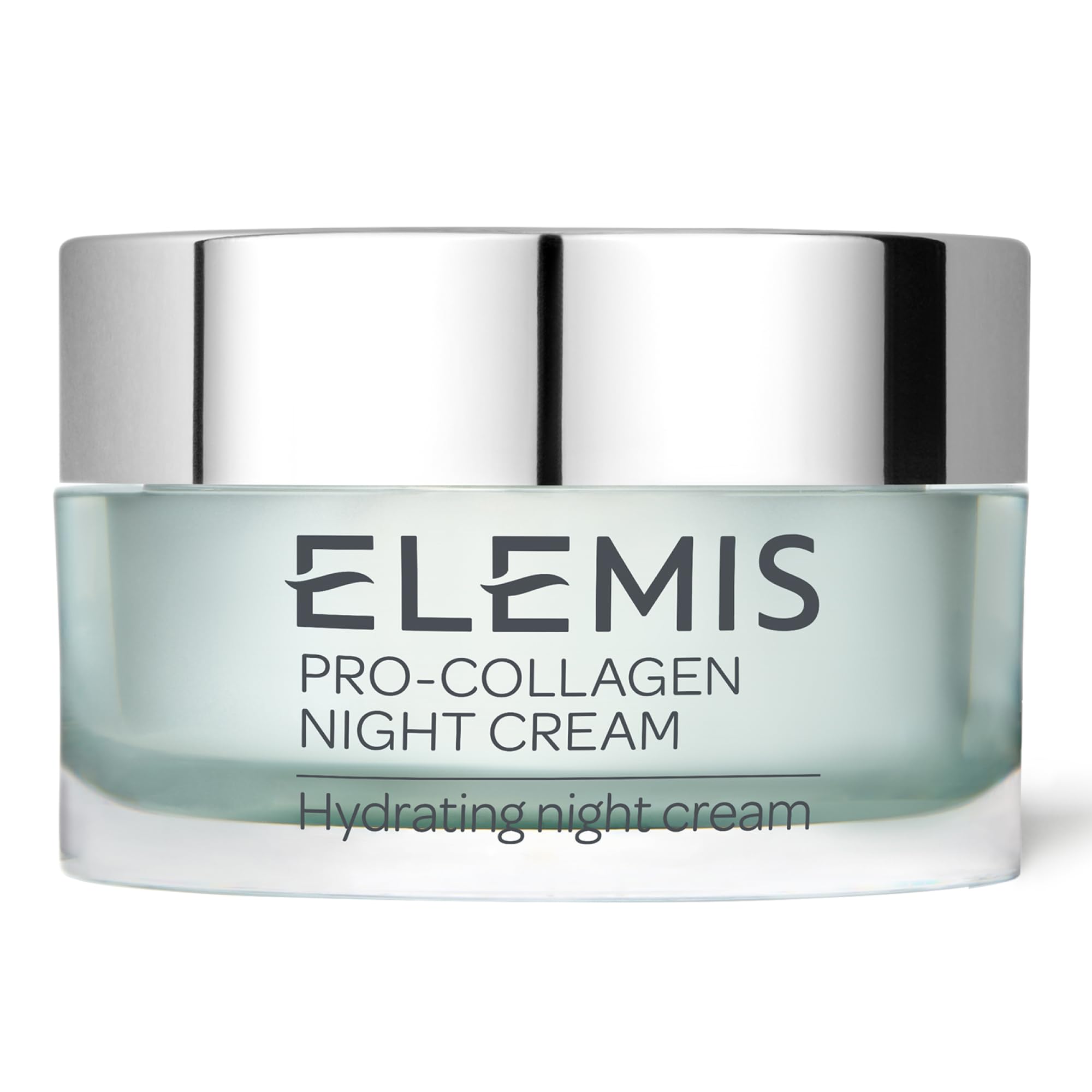 ELEMIS Pro-Collagen Night Cream for face, luxurious 50ml jar of ultra-rich moisturizer with a smooth, creamy texture.