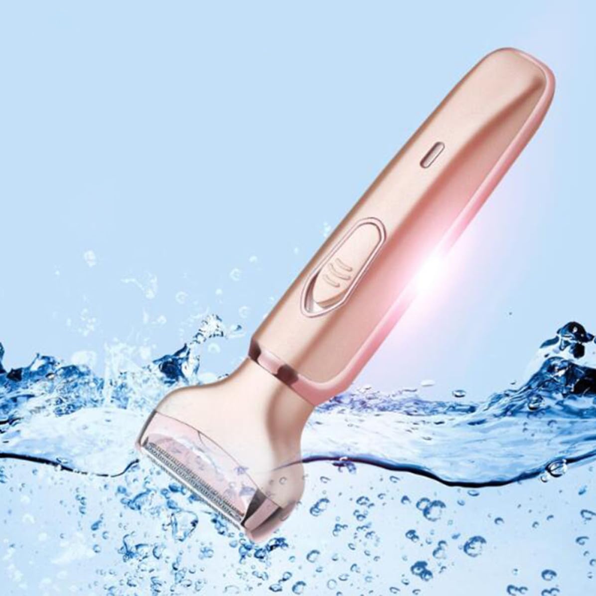 VOSAREA Women Electric Hair Remover with Two Cutter Heads, 5v 3w – back view and specifications