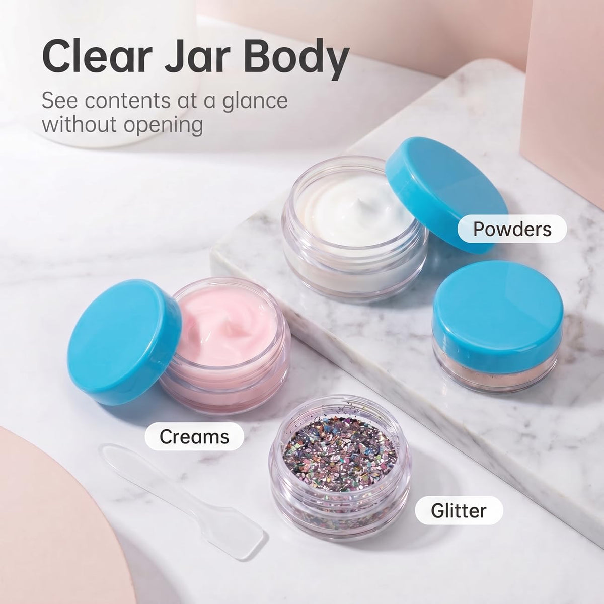 GOLACKY 3 Gram Sample Containers 200 Count Empty Lip Balm Containers with Labels – product photo (Jars)