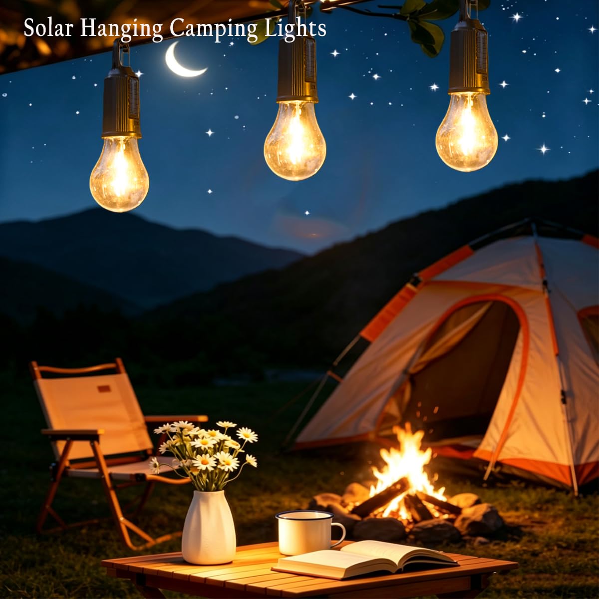 MuMuLZRer 6 Pack Rechargeable Solar Camping Light Bulb – alternate angle