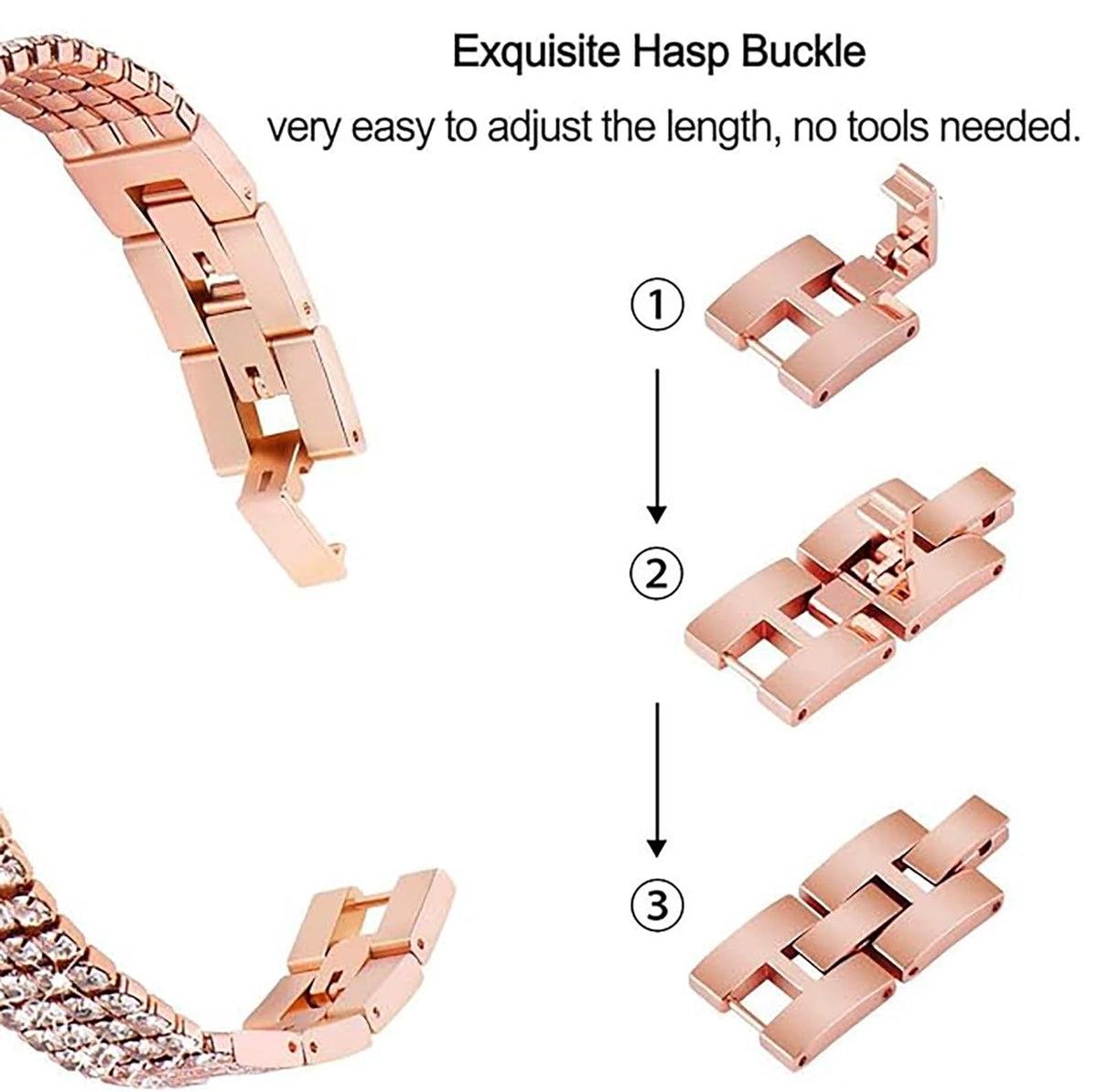 Ateclouds Smart Watches with Earbuds for Women Android/iPhone, Answer Call – close-up detail