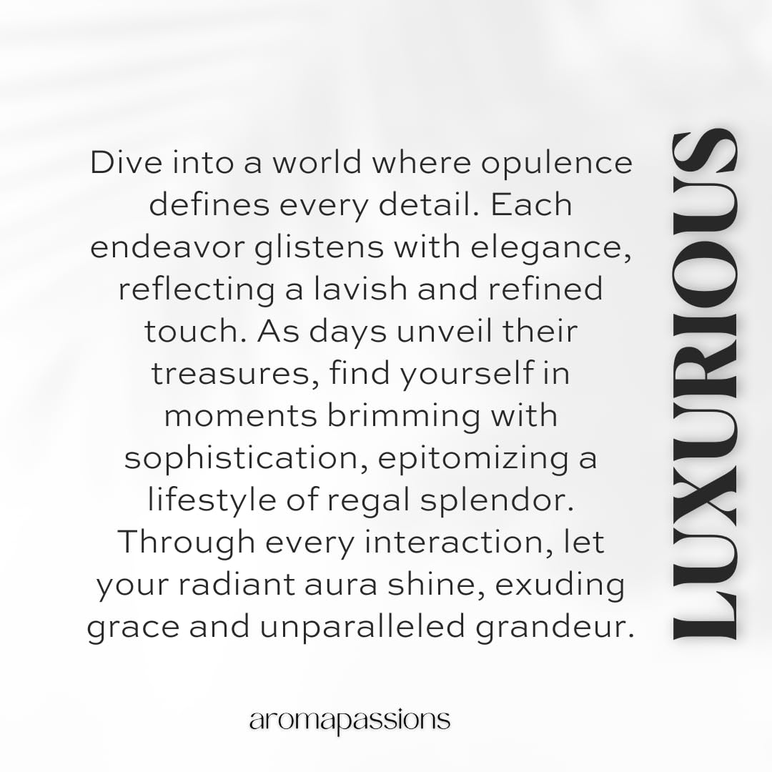LUXURIOUS - aromapassions Official Imagery - 7