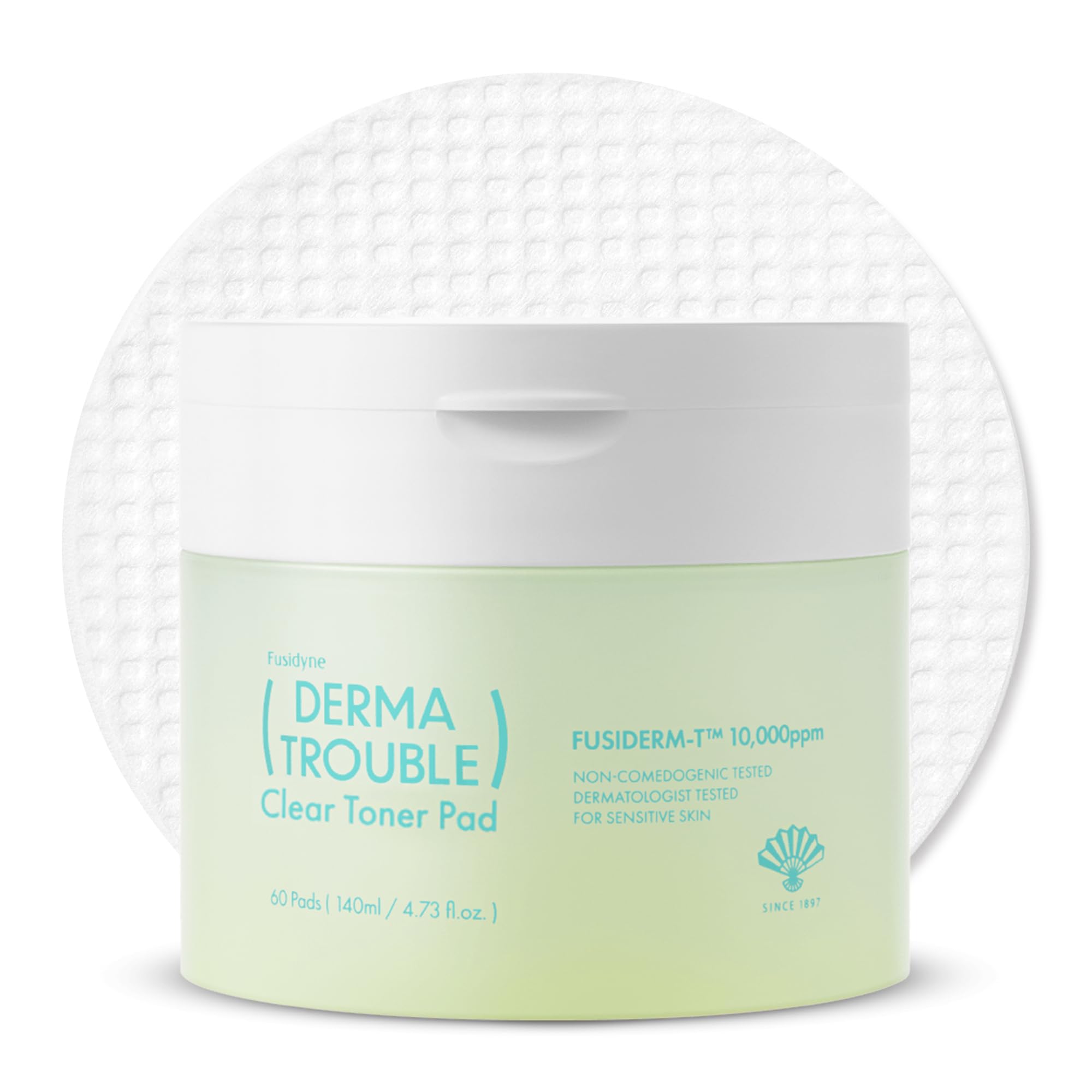 Derma Trouble Clear Toner Pads, 60ct, LHA, PHA, Salicylic - Product Imagery