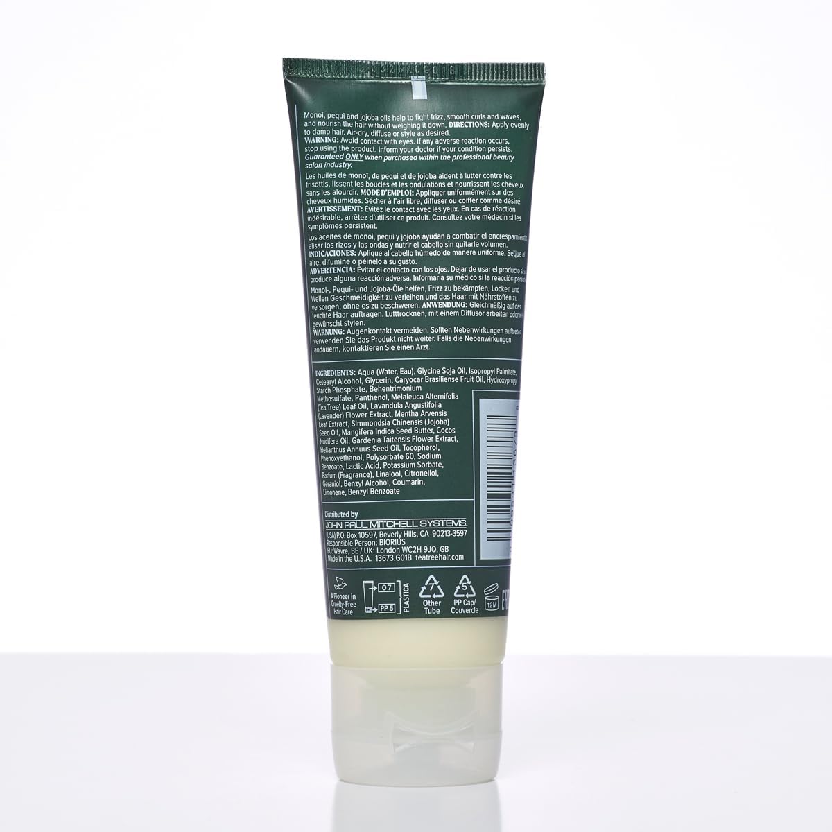 Tea Tree Lavender Mint Taming Cream for coarse, curly, dry hair, rich styling cream in a 3.4 oz jar, natural hair care product.