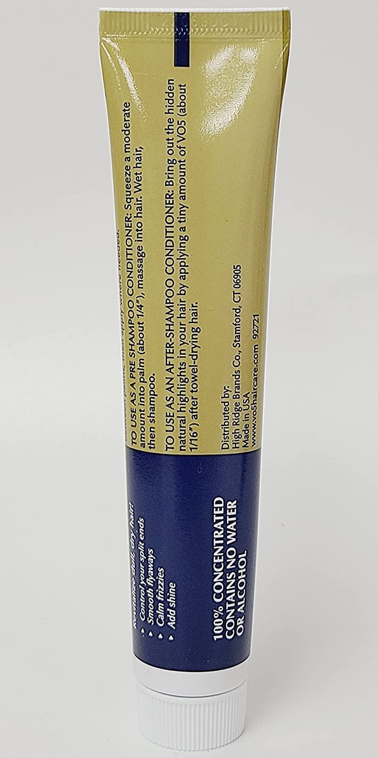 Alberto VO5 Conditioning Hairdressing - Normal to Dry Hair - Hair Conditioner Smooths Frizz and Enhances Color Vibrancy - 1.5 oz - Pack of 4