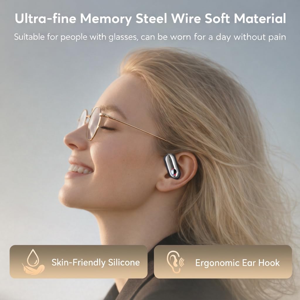 Mokseev AI Translation Earbuds-198 Languages, Sport Open Ear Translator Earphones – packaging and label