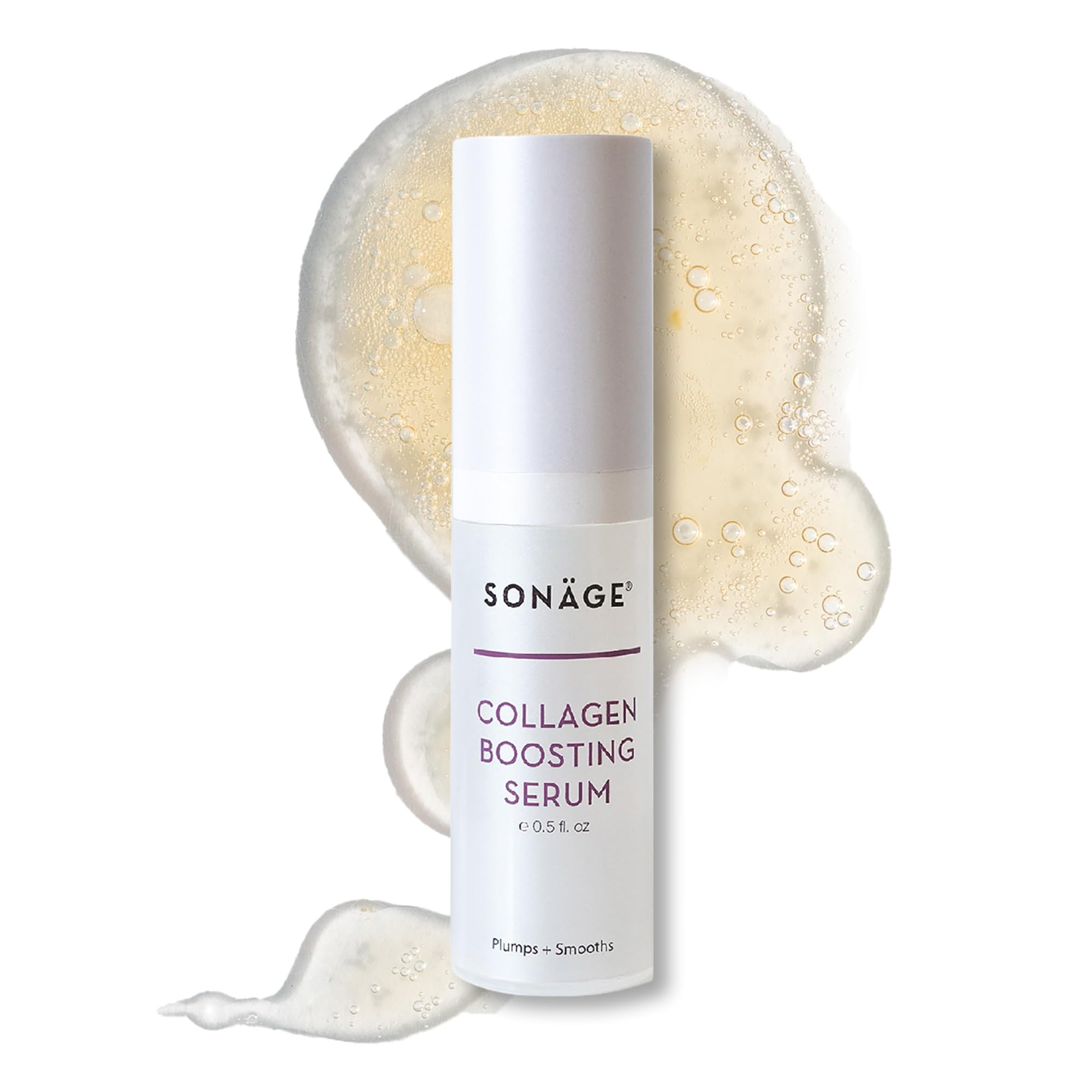 Sonage Collagen Boosting Serum: Vegan Anti-Aging Face Serum | - Product Imagery