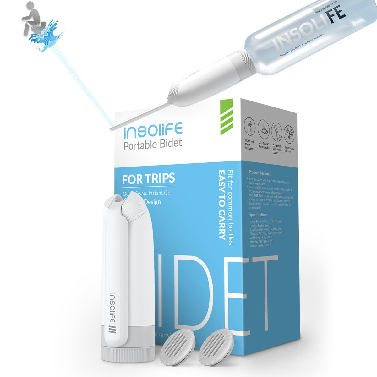 Insolife Portable Bidet IV - insolife Official Imagery - 1