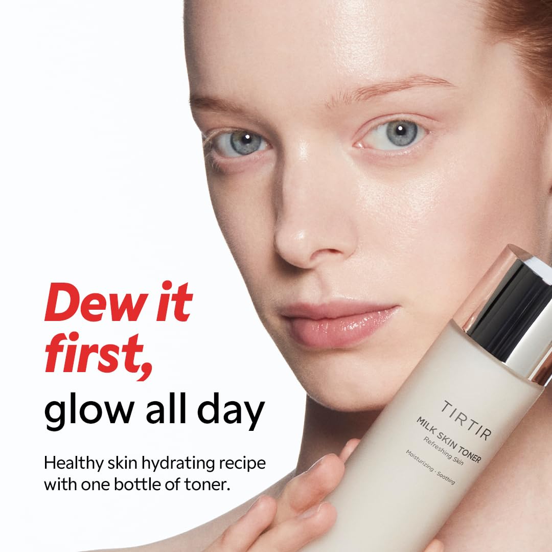 TIRTIR Milk Skin Rice Toner - Deep Moisturizing, Hydrating and Refreshing for face, Niacinamide, Ceramide, Rice Bran Ext