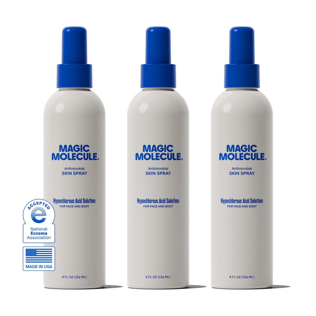 Magic Molecule Skin Spray Hypochlorous Acid Formula 8oz 3PK - Magic Molecule Official Imagery - 2