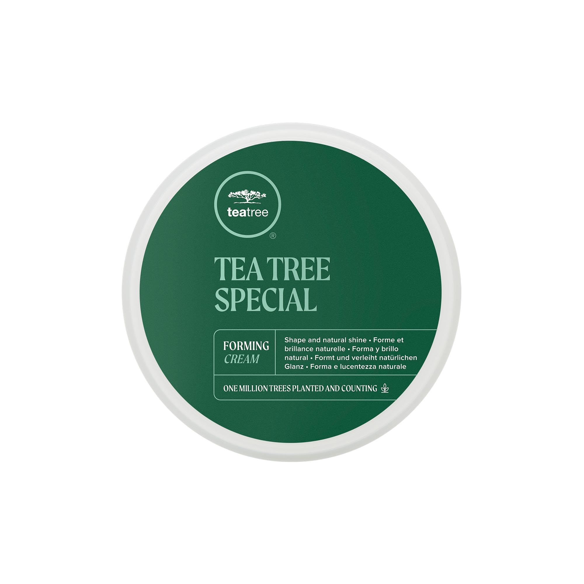 Tea Tree Forming Cream 3 oz hair styling product with flexible hold, designed for styling and shaping hair.