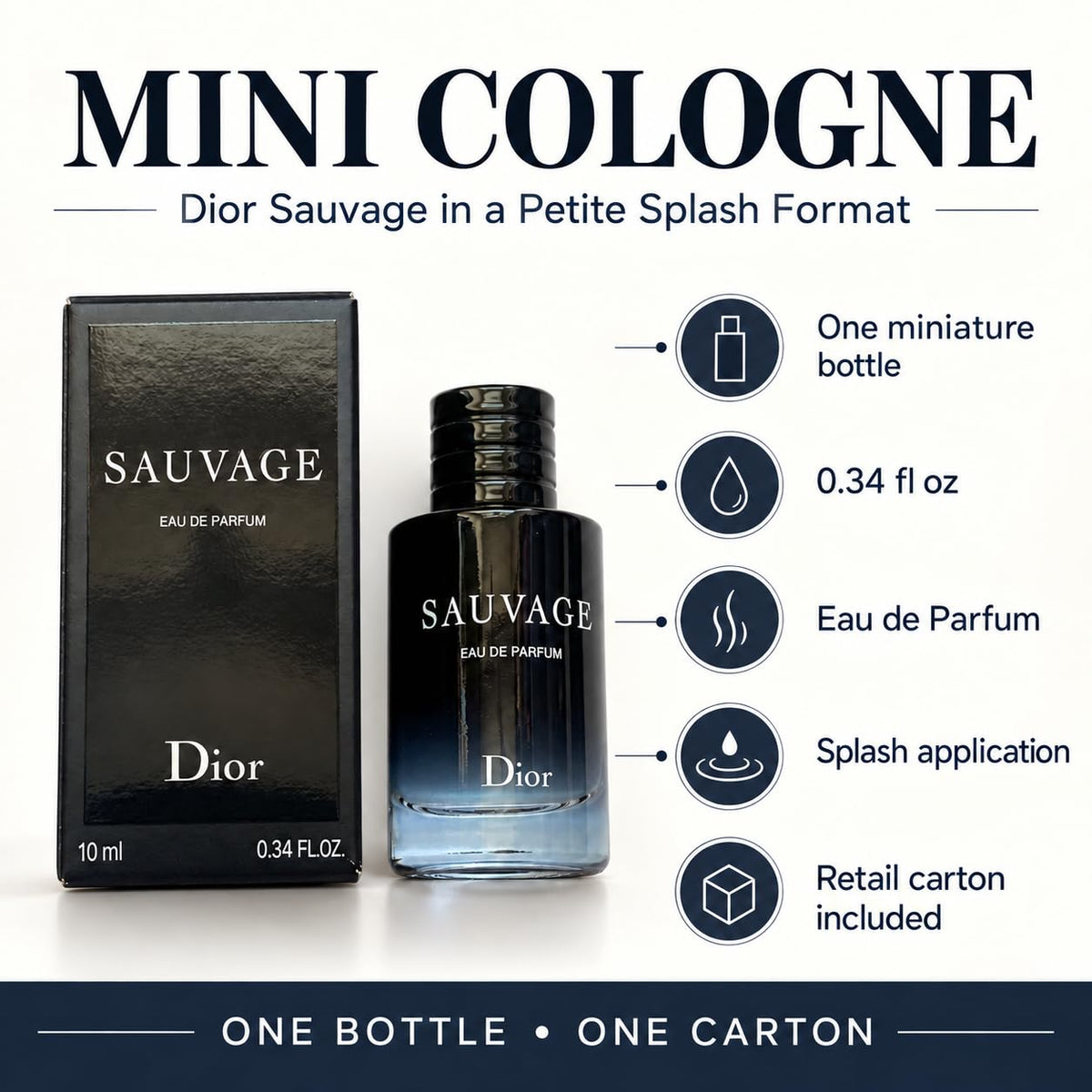 Dior Sauvage Perfume for Men Mini EDP Travel Splash 0 34 - Dior Official Imagery - 3