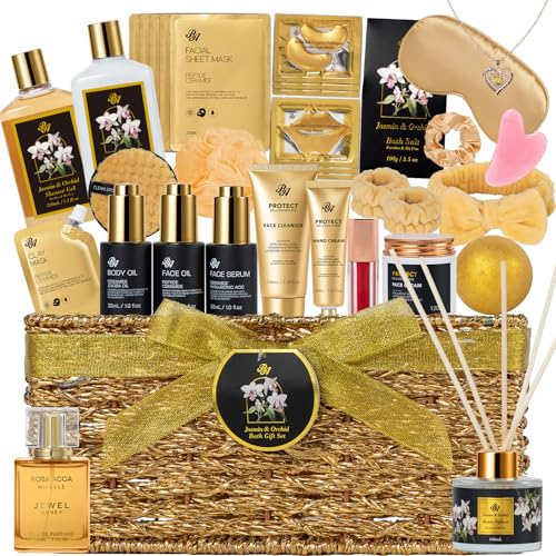 35 Pcs Gifts for Women, Orchid Spa Gifts Basket Set, Birthday, - Product Imagery