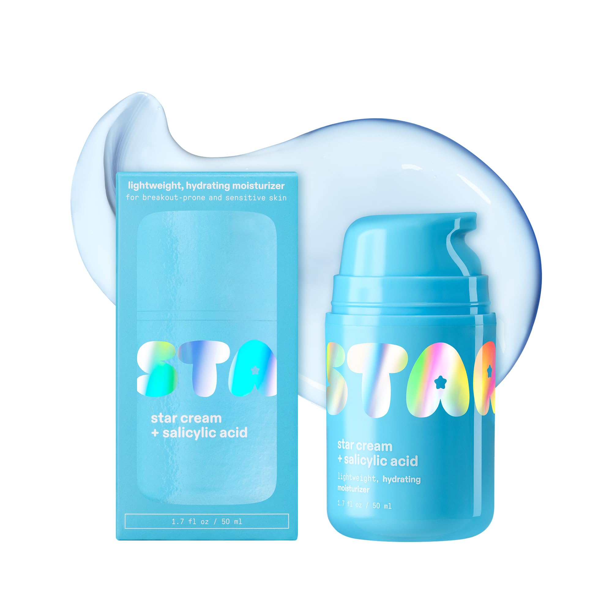 Starface Star Cream® Blue Lightweight Face Moisturizer, 1.7 fl oz - Product Imagery
