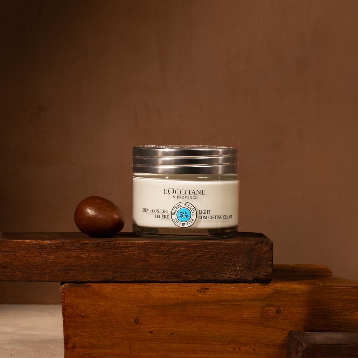 L'OCCITANE 5% Shea Butter Face Cream, Non-Comedogenic – packaging and label