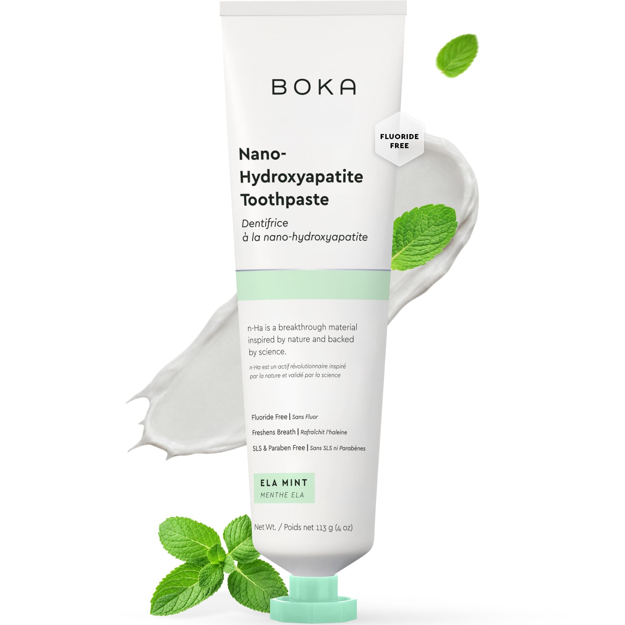 Boka Toothpaste - Fluoride Free Toothpaste, Nano Hydroxyapatite - Product Imagery