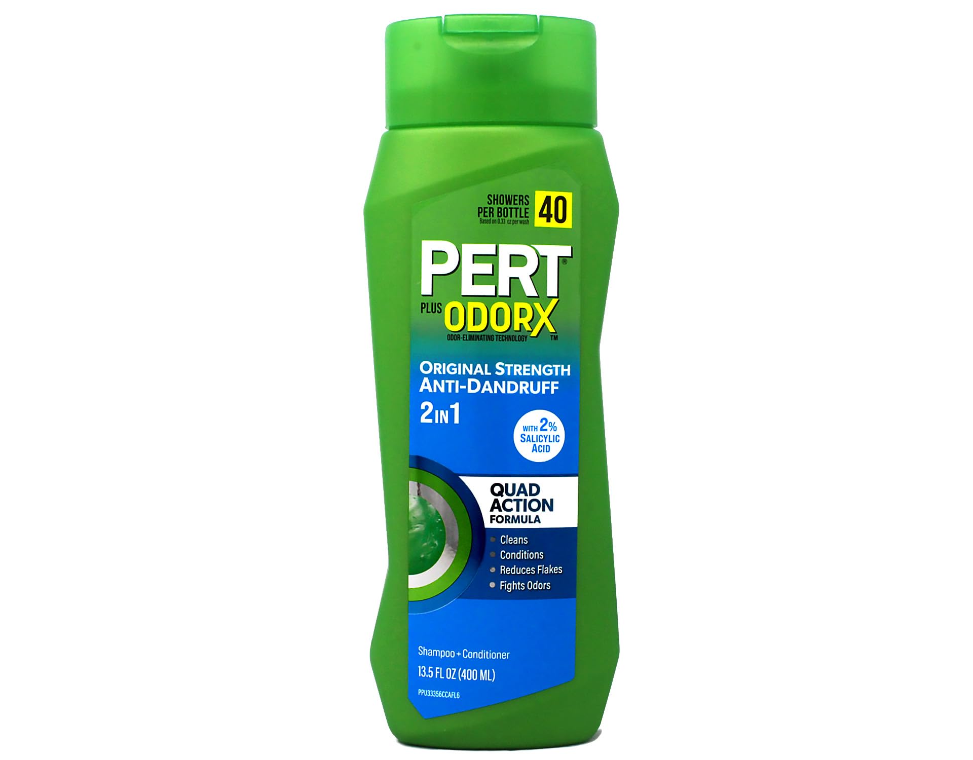 PERT 2 IN 1 Shampoo and Conditioner, Anti-Dandruff, 13.5 Fl. Oz (Pack of 6)