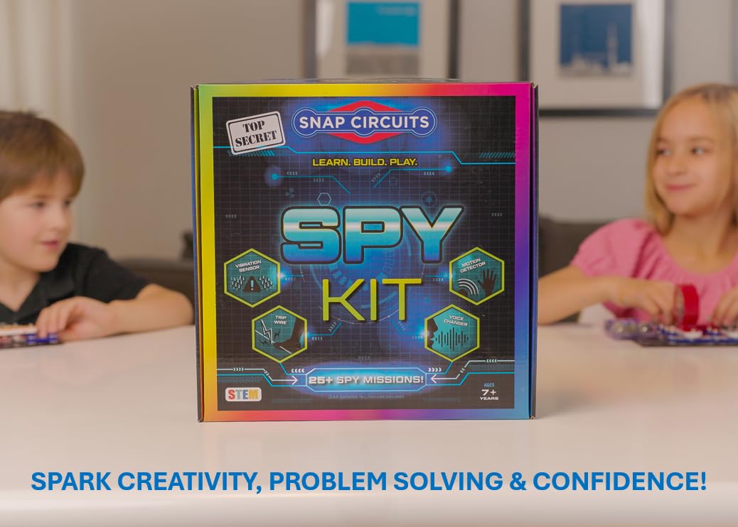 SNAP CIRCUITS Spy Kit STEM Toy, 25+ Activities for Kids Ages 7+ – close-up detail