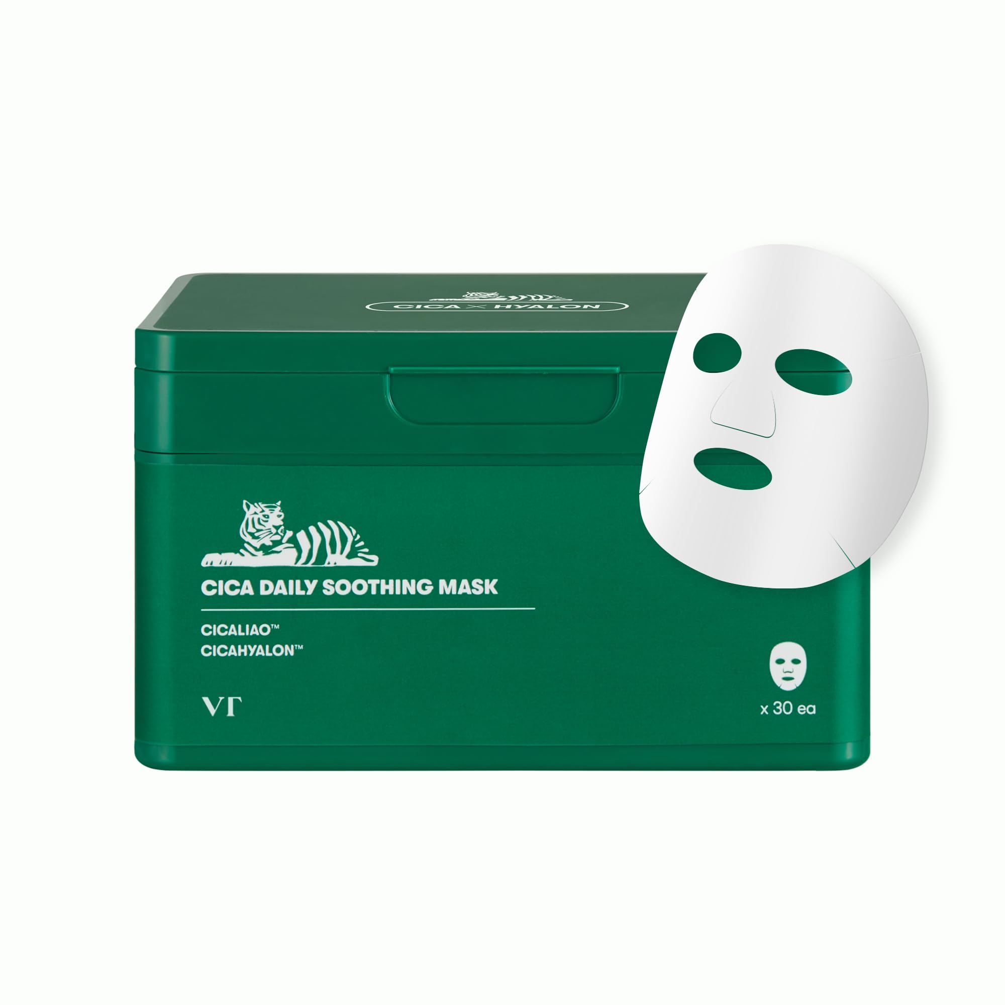 VT COSMETICS CICA Daily Soothing Mask, 30 Sheet - Product Imagery